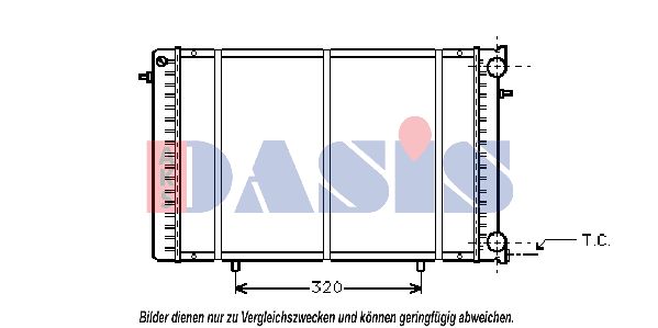 AKS DASIS Radiators, Motora dzesēšanas sistēma 180035N